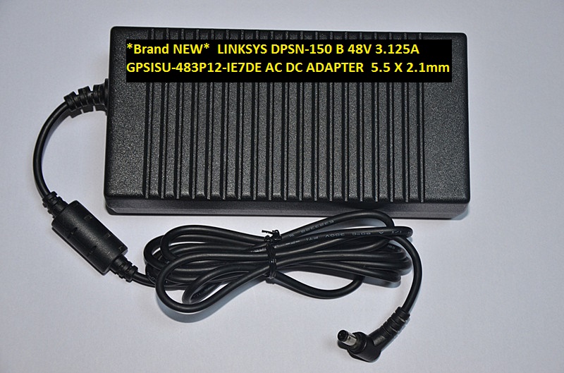 *Brand NEW* 5.5 X 2.1mm LINKSYS DPSN-150 B 48V 3.125A GPSISU-483P12-IE7DE AC DC ADAPTER
